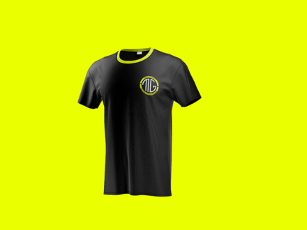 Logo Nelly Graphics stampato su t-shirt per branding creativo